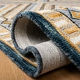 thumbnail image 5 of SAFAVIEH Aspen Caitriona Geometric Diamonds Wool Area Rug, Navy/Gold, 6' x 9', 5 of 8