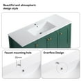 thumbnail image 6 of 48"Bathroom Vanity, Freestanding Bathroom Vanities with Sink,Bathroom Storage Cabinet with 4 Soft close doors and 2 drawers, Green, 6 of 11