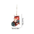 thumbnail image 3 of Qjidjing Christmas Tree Hanging Ornaments, Xmas Hanging Resin Pendants, for Home Window, Wreath Display, Indoor Holiday Gift Decor, 3 of 6
