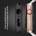 thumbnail image 5 of Compatible for Apple Watch Case 44mm Series 4 with Screen Protector, (2 Pack) Full Body Protective Bumper Case Cover for iWatch Accessories, Black/Rose Gold, 5 of 5