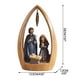 thumbnail image 2 of Figurita clásica de pesebre con marco de arco - adorno navideño religioso para decoración del hogar, regalos para iglesias y fiestas, 2 of 2