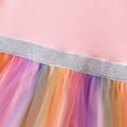 thumbnail image 4 of YEEDISON Children's Dress Autumn and Winter Dress Cotton Rainbow Mesh Dress Princess Style Girl's Dress for 0-3M, 4 of 4