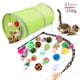 thumbnail image 1 of Juguetes para gatos, una variedad de juguetes combinados, divertido juego de 21 juguetes para gatos, ratones, campanas, pelotas y plumas., 1 of 5