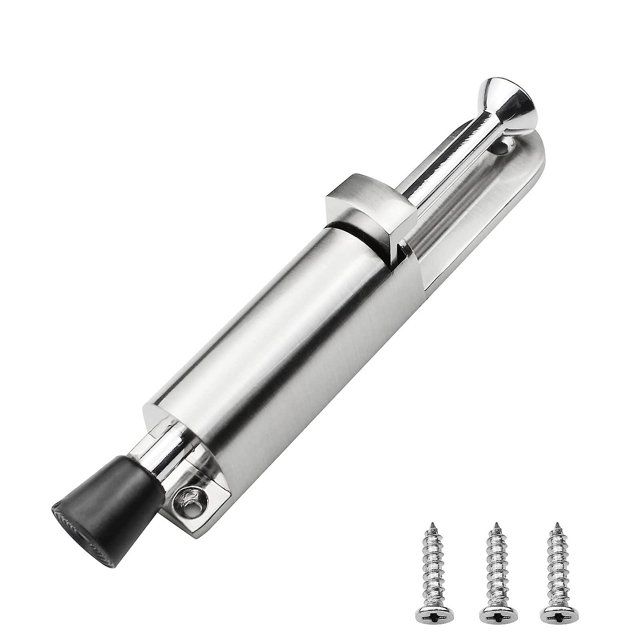 Retenedor de tope de puerta con palanca Tope de puerta con resorte Tope de puerta de metal con pedal para mantener la puerta estable con tornillos