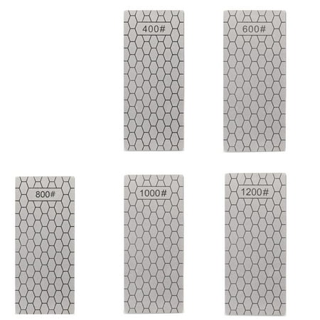 

Diamond Sharpening Stone 6Pcs Knife Sharpening Stone with Extra Fine/Coarse Plate and Non-slip Base200/400/600/800/1000/1200#