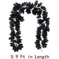 thumbnail image 5 of Morttic 2 Pcs Fall Maple Leaf Garland Hanging Black Fall Leaves Vine Artificial Autumn Garland Halloween Thanksgiving Decor for Home (Black), 5 of 7