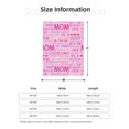thumbnail image 5 of Sikiie Best Mom ever Cozy Flannel Fleece Throw Blanket: Lightweight & Thick for All Seasons - Perfect for Women, Men, & Kids"60"x50", 5 of 6