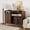 Brown + MDF + Classic, variant on Luckynote Record Player Stand with Power Outlet & Flip-Down Lid, Turntable Table with Storage for 300+ Vinyls, Black Wood Grain Media Console with 2 Drawers, 27.6" with Dust Protection, Some Assembly