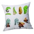 thumbnail image 3 of GROWTH TANK Standard Velvet Linen Animal Pattern Pillowcase Pillowslip Home Decoration Butterfly 50x50cm, 3 of 9
