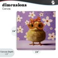 thumbnail image 4 of Stupell Industries Contemporary Bow Peep Groovy Chick Canvas Art, 24 x 24, by Lucia Heffernan, 4 of 8