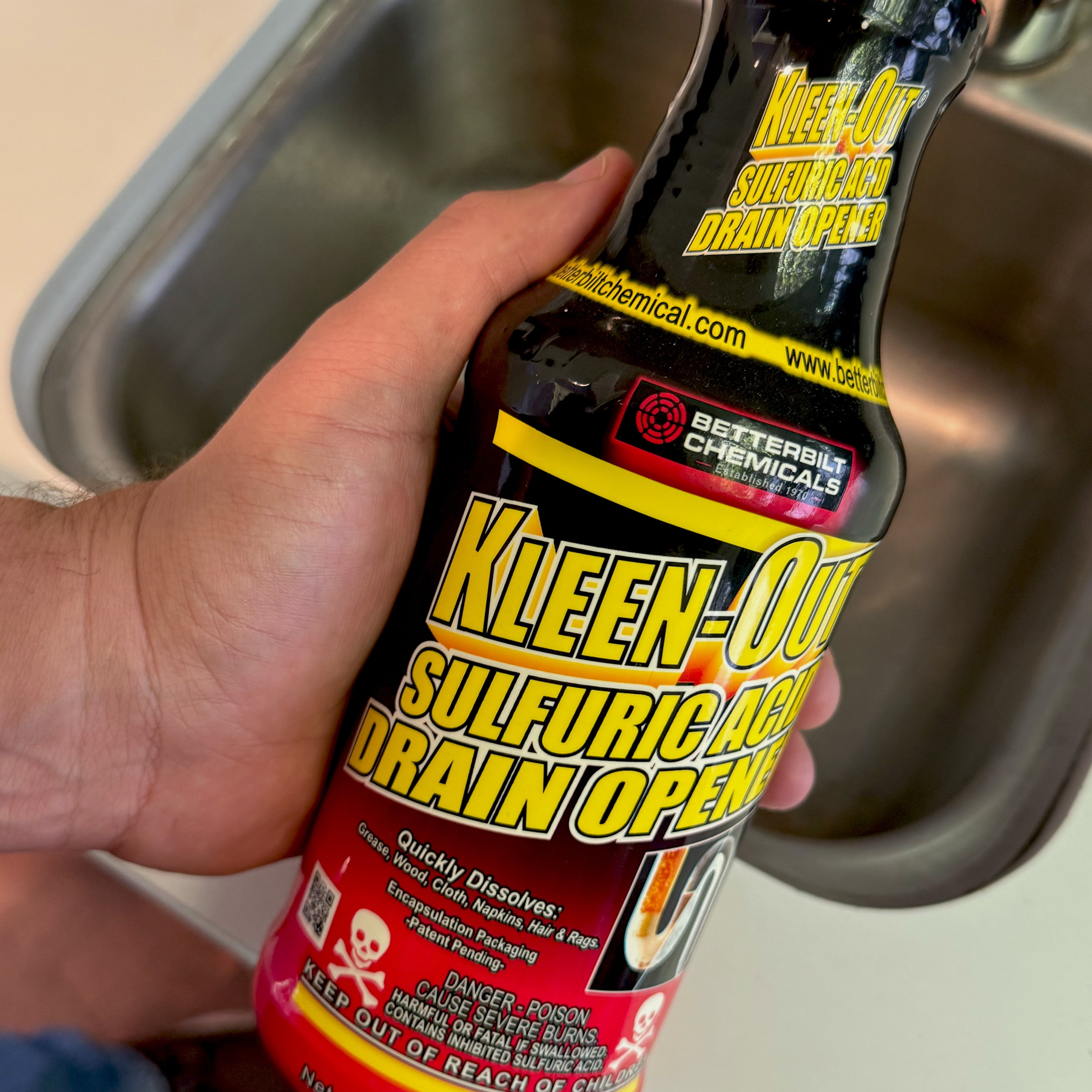 Betterbilt Kleen Out Chemical Drain Opener, 32 Fluid Ounce