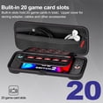 thumbnail image 5 of YUOY Carrying Case for Nintendo Switch 2 ( 2025 ), Hard EVA Travel Case with 2 Screen Protector, 20 Game Storage & Accessory Pockets, Black, 5 of 7