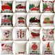 thumbnail image 1 of Funda de cojín con logotipo impreso personalizado, fundas de almohada navideñas de 18x18 pulgadas, funda de almohada navideña de línea navideña para invierno, 2023, 1 of 3