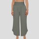 thumbnail image 1 of MKLEKYY Leggings deportivos mujer Pantalones casuales de mujer para salidas, yoga, deportes y cenas, corte holgado, largo recortado, tiro medio con bolsillos, ropa de verano, fácil de lavar, 1 of 3