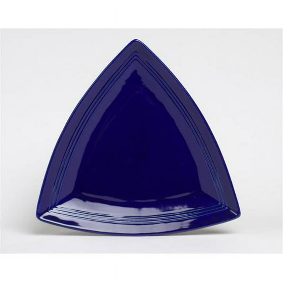 Tuxton China CCZ-1248 12.5 in. Concentrix Triangle Plate - Cobalt  - 6 pcs