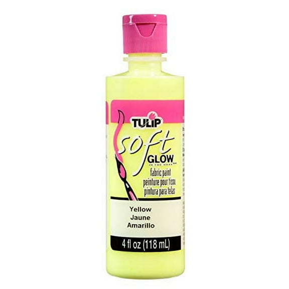 Tulip 29101 Soft Fabric Paint 4oz Glow Yellow