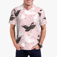 thumbnail image 1 of Saiise Polo de Golf pour Hommes à Imprimé Swan And Flowers2, Évacuation de l'Humidité, Séchage Rapide, Polo de Performance à Imprimé pour Hommes - X-Grand, 1 of 6