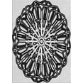 thumbnail image 1 of Ahgly Company Machine Washable Indoor Rectangle Transitional Charcoal Black Area Rugs, 5' x 7', 1 of 7