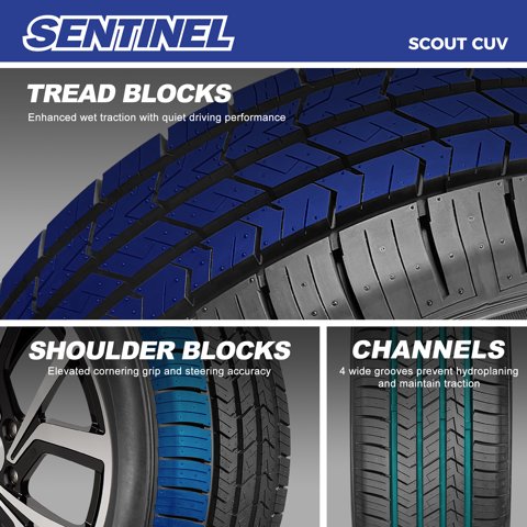 Sentinel Shield CUV All Season 225/60R18 100V Crossover CUV/SUV Tire 225/60/18 225/60/R18 (Tire Only) simolary.com 20 Sentinel Shield CUV All Season 225/60R18 100V Crossover CUV/SUV Tire 225/60/18 225/60/R18 (Tire Only) Simolary simolary.com 20