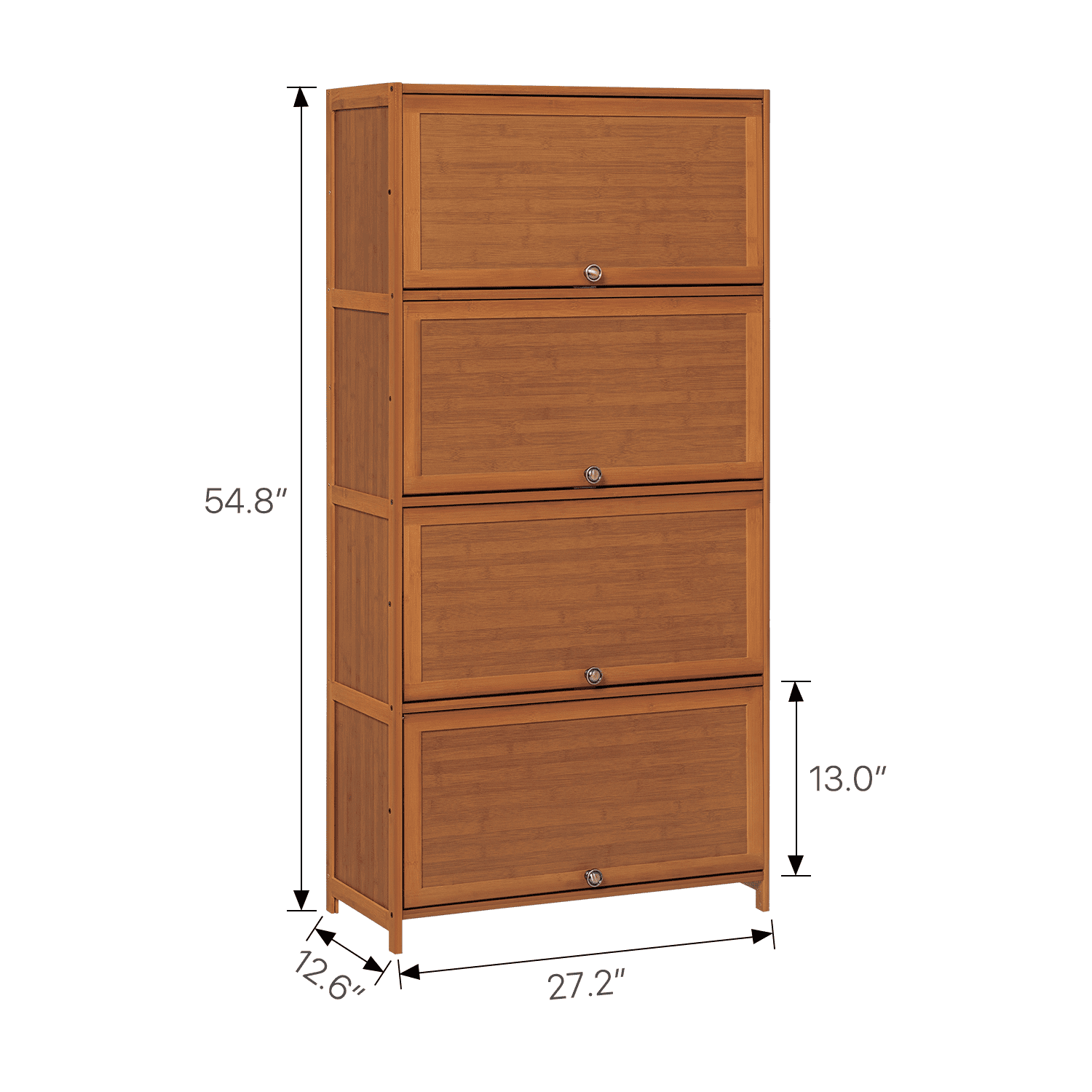 Louver Panel Shoe Cabinet - 26 - 10 Tier - with Drawer – MoNiBloom