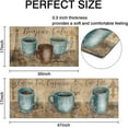 thumbnail image 2 of Coffee Kitchen Mats for Floor Set of 2,Mats for Kitchen Floor, Comfort Standing Coffee Kitchen Rugs and Mat, Non-Slip Farmhouse Rug, Kitchen Floor Mat 17'''' X 47'''' + 17'''' X 30'''', 2 of 7