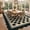 Black, variant on HIWEAVER Brown 2' x 6' Scalloped-edge Easy Jute Runner Rug for Bathroom Modern Bordered Plaid Indoor Outdoor Neutral Carpet for Patios Non Slip Washable Throw Kitchen Mat for Home Decor