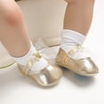 thumbnail image 2 of Yoyauz Baby Girl Mary Jane Shoes Anti Slip Rubber Sole Ballet Slippers Princess Dress Wedding Shoes Newborn Kids Shoes Toddler Shoes（0-12 Month）, 2 of 8