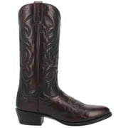 Dan Post Western Boots Mens Milwaukee Leather Round Toe Black DP2112R