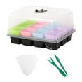 thumbnail image 1 of Kit de inicio de semillas para de 12 celdas de gran capacidad con cúpula de humedad ajustable para germinación de plantas en suelo., 1 of 8