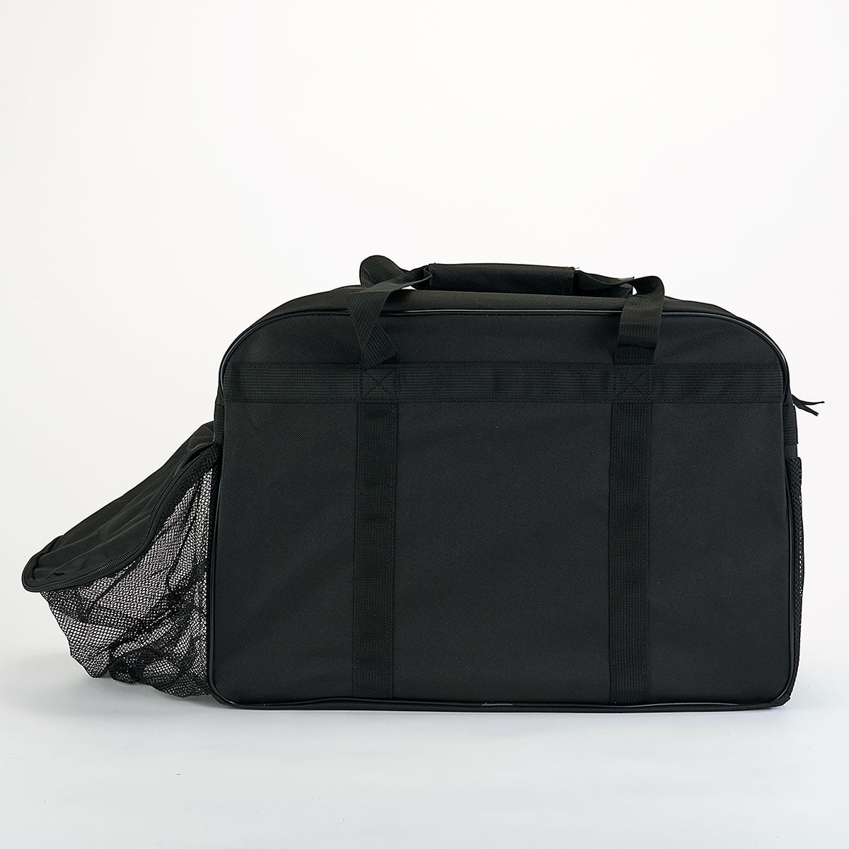 Current Soccer Sports Black Duffel Bag for Kids, 19" Ball & Water Bottle Compartments