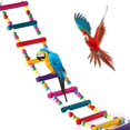 thumbnail image 1 of Juguetes para pájaros para loros, escaleras, columpios, doma, puente arcoíris para loros, periquitos, cotorras, cacatúas Sincero Electrónica, 1 of 5