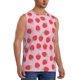 thumbnail image 2 of Fotbe Hand Drawn Strawberry Men's Camiseta sin Mangas Estampada para Hombres, Playera Casual para Gimnasio, Entrenamiento, Playa-Large, 2 of 7