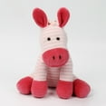 thumbnail image 2 of Pink Striped Donkey Plush Toy, Soft Cute Stuffed Animal, Cozy Decorative Plush Figure for Home, Desk or Bed, Adorable Gift for Birthdays, Holidays & Plush Lovers, 2 of 4