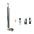 thumbnail image 1 of Dosaele Antenne Radio FM 75 Ohms Type F Mâle Antenne Télescopique avec 3 Adaptateurs, 1 of 5