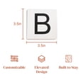 thumbnail image 2 of Stiles Crossword Letter Tiles, Wooden Wall Decor, 3.5 Inch, White, Letter B, 2 of 7