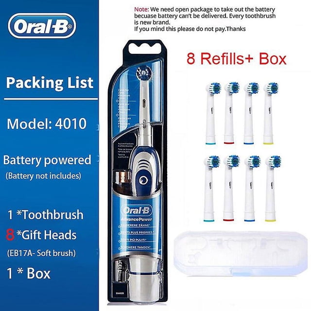 Oral B Electric Toothbrush Rotation Clean Teeth Adult Teeth Brush DB4010 Electric Tooth Brush With Extra Replacement Heads Toothbrushes