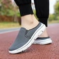 thumbnail image 3 of Dakaela Mules for Women Lightweight Slip on Sneakers Knit Mesh Open Back Walking Running Tennis Flats, 3 of 7