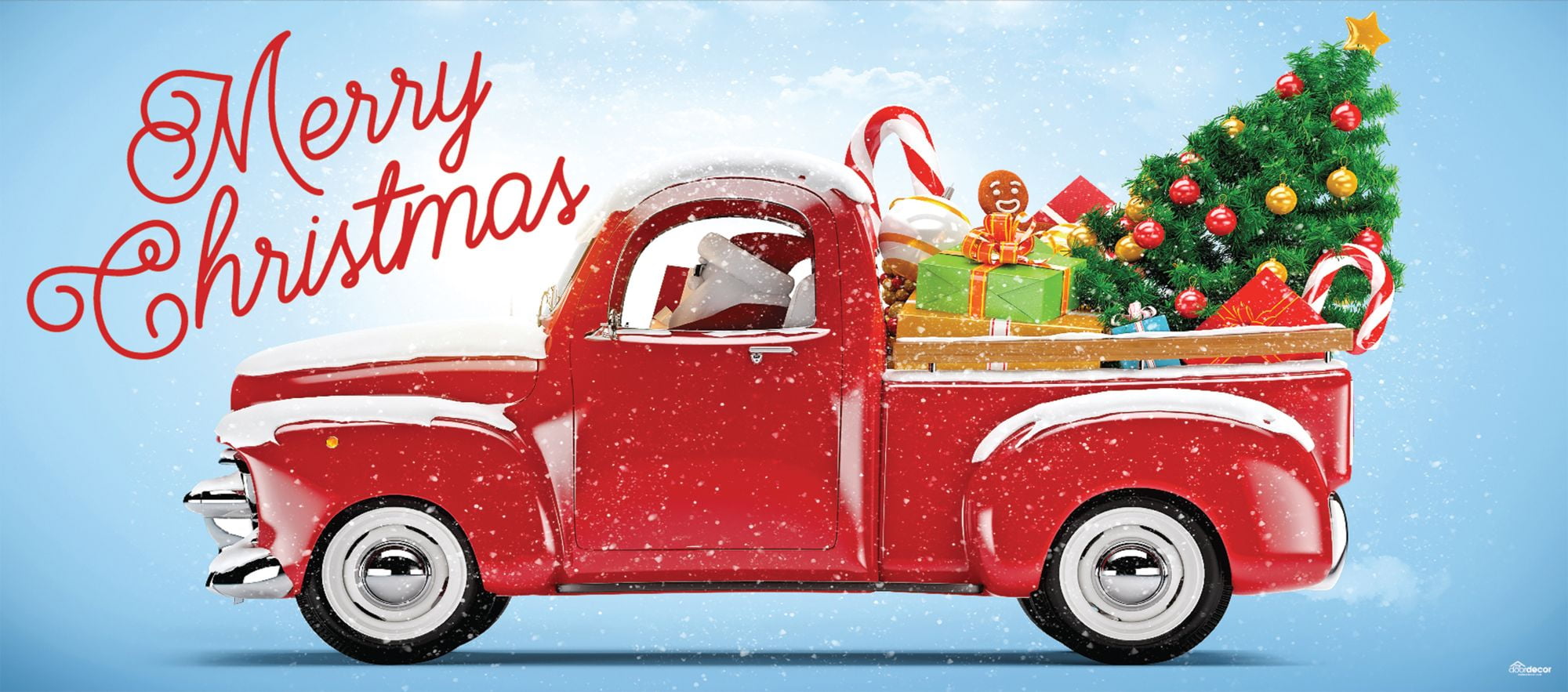 Porch luxtrada spencer xmas 7' x 16' Red and Blue "Merry Christmas" Double Car Garage Door Banner - Walmart.com