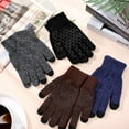 thumbnail image 6 of Winter Knit Touchscreen Gloves Warm Knit Gloves Anti-slip Stretchy Gloves for Men and Women, 6 of 7