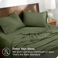 thumbnail image 4 of Bare Home TENCEL™ Sheet Set - Lyocell derived from Eucalyptus - Twin, Cypress, 4 of 7