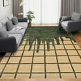 thumbnail image 6 of Green Tufted Rug 9X10, Geometric Carpet, Area Rugs, Bedroom, Dining Room, Rectangular Carpet, 6 of 7