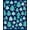 Blue, Pattern 4, variant on ODIKA 2x3 Machine Washable Non-Slip Area Rug, Celestial Galaxy Stellar Constellation Night Sky Astral High Traffic Rug, Blue, 534717