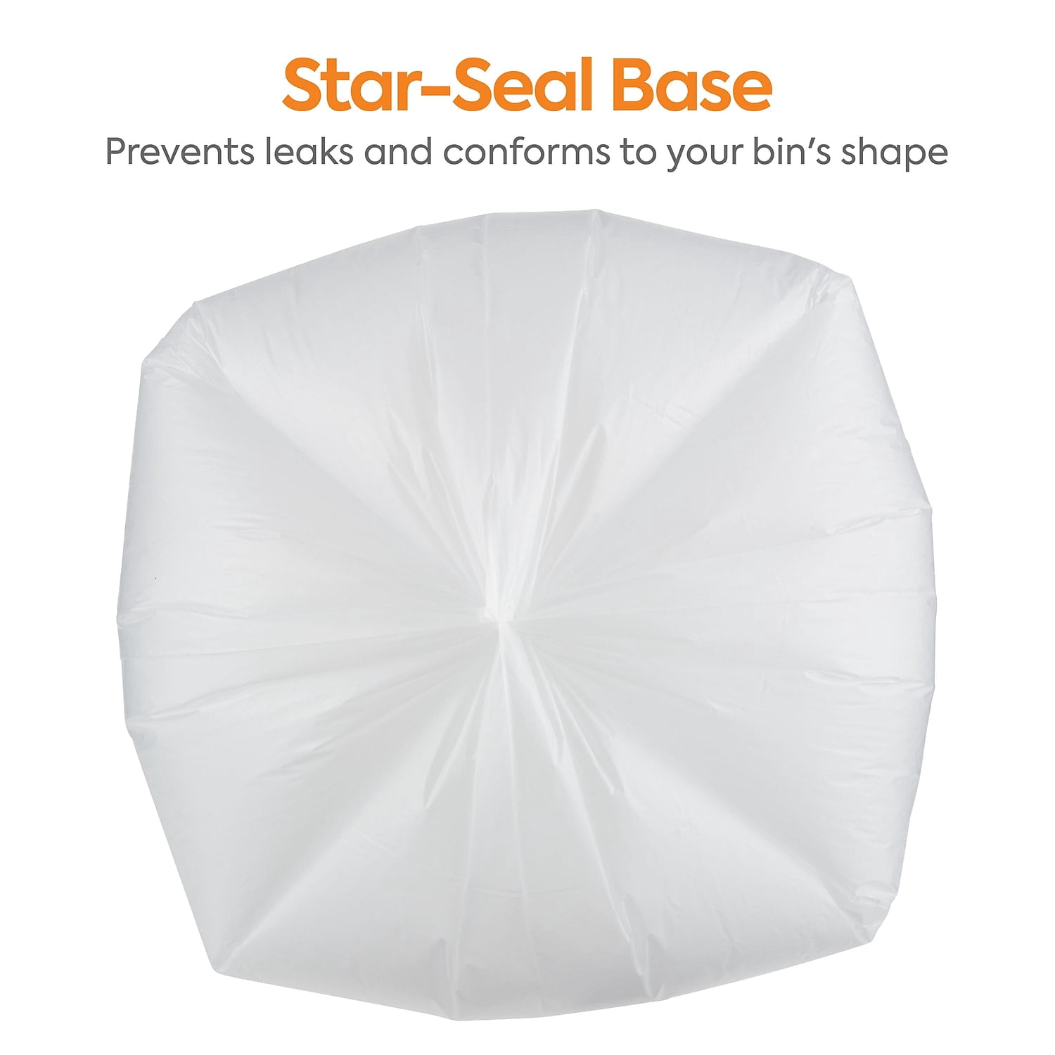 Staples Coastwide Professional 40-45 Gallon Trash Bag 40" x 48" High Density 22 mic Natural 150