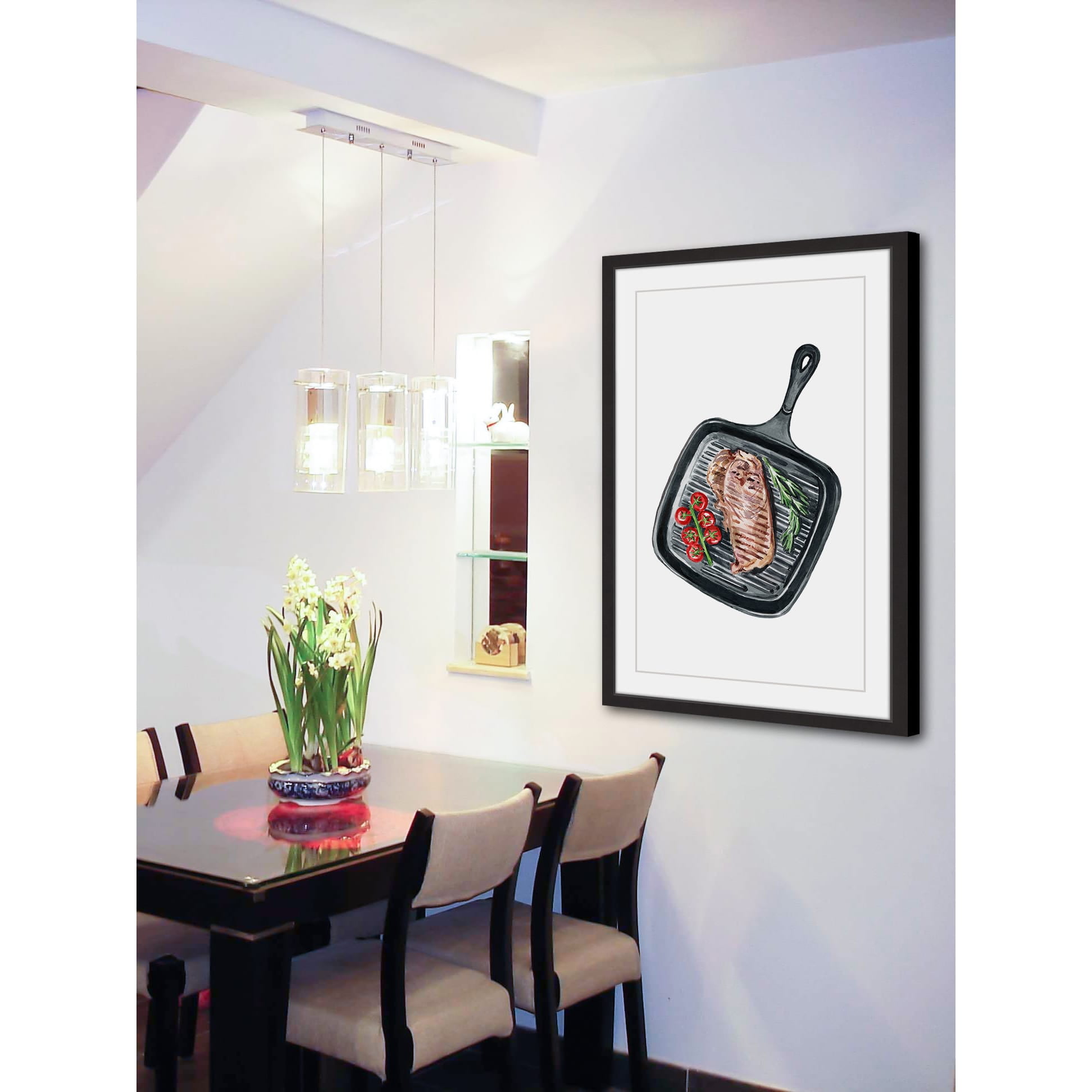 "On the Skillet" Framed Painting Print