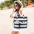 thumbnail image 3 of Bolsa de Playa LEDAOU Impermeable y Resistente a la Arena para Mujer con Cierre, 3 of 9