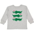 thumbnail image 3 of Inktastic Alligator Crocodile Reptile Girls Long Sleeve Toddler T-Shirt, 3 of 5