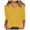 Yellow, variant on OSOLU Women T-Shirt Tshirts Tee V-Neck Solid Color Casual Summer Basic Tops Women Shirt Trendy Dailywear