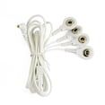 thumbnail image 3 of Cables conductores TENS premium de repuesto de 2,35 mm con conector blindado a 4 conectores de 3,5 mm para unidades TENS (paquete de 3), 3 of 5