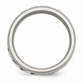thumbnail image 2 of Titanium/Sterling Silver Inlay Polished 1pt. Diamond 7mm Band, 2 of 9