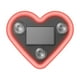 thumbnail image 2 of 2 luces solares para ventana de coche, diseño de corazón de melocotón, para decoración interior de coche, luz de neón con forma de corazón., 2 of 6